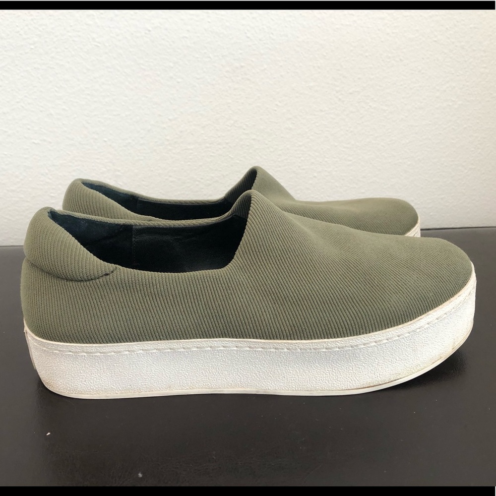 Army Green Platform Sneakers